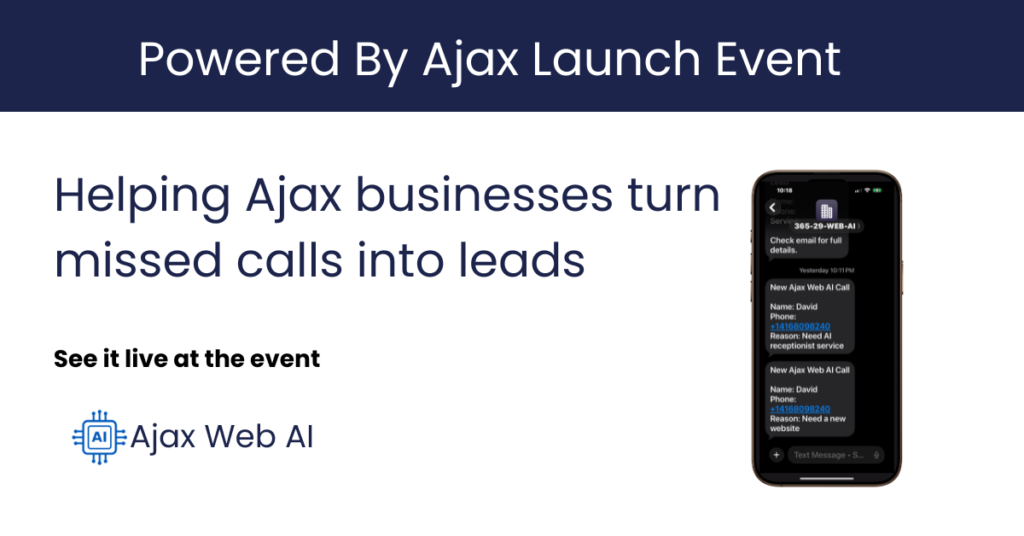Powered by Ajax Launch Event